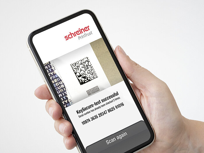 QR code on a label for logistics applications