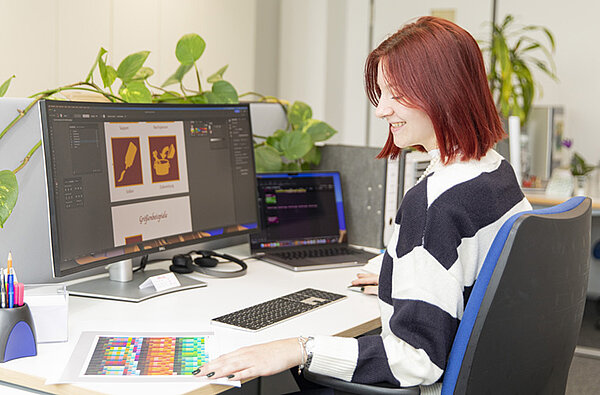 Mediengestalter in der Ausbildung