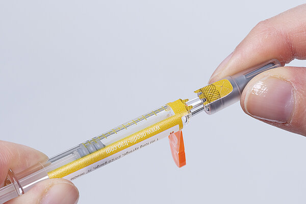 Nadelschutzsystem Needle-Trap plus Erstöffnungsanzeige