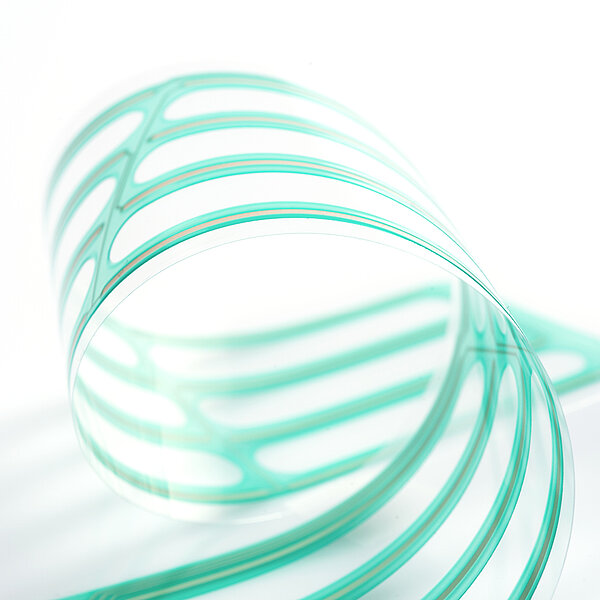 Printed electronics for labels and functional parts