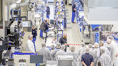 the production hall at the Dorfen site