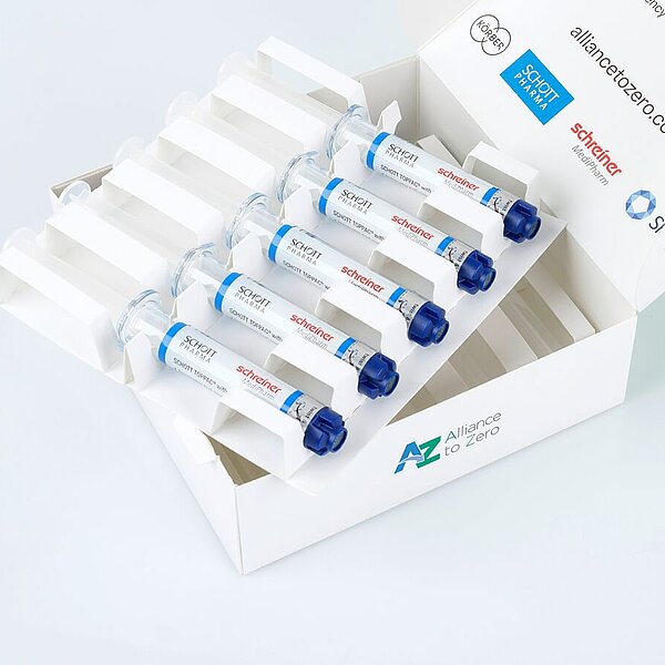 Schreiner MediPharm together with SCHOTT Pharma and Körber Pharma has developed an innovative packaging concept for prefilled syringes requiring no blister packaging.