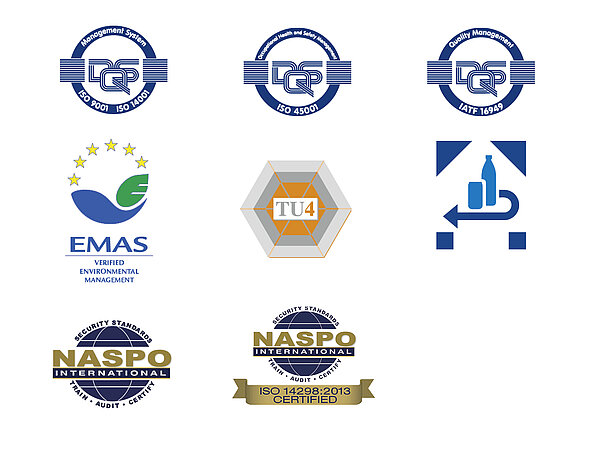 Certifications for safety and quality at the highest level