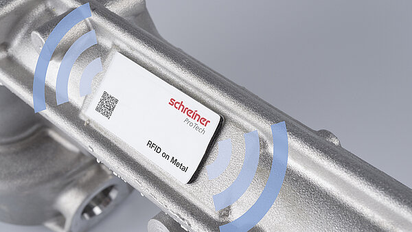 The rfid-DistaFerr SL2 can be provided with barcodes, plain text or logos