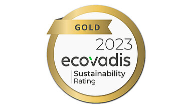 Appreciation of the sustainable business and management system: Gold rating from EcoVadis for Schreiner Group