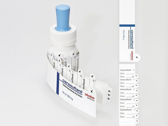 Documentation label with ten detachable individual labels