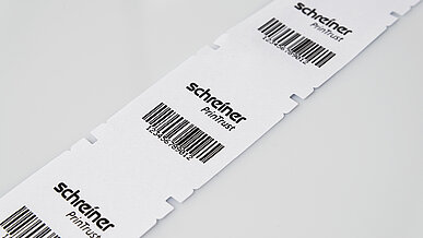 Archive label with barcode