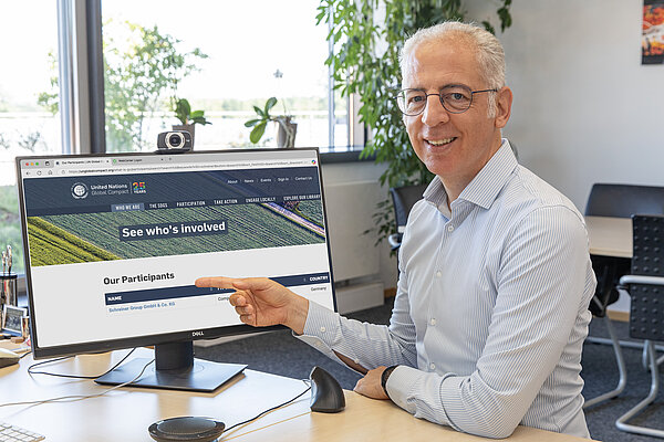 President and CEO Roland Schreiner is delighted about Schreiner Group having successfully joined the UN Global Compact.