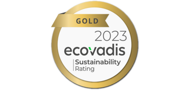 Ecovadis Rating Gold 2023 for Schreiner Group