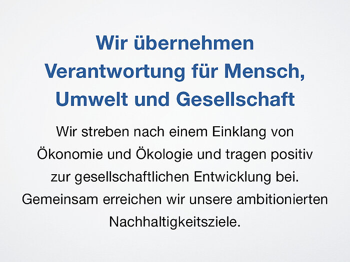 Die Mission der Schreiner Group – Satz 5: Wir übernehmen Verantwortung für Mensch, Umwelt und Gesellschaft. 