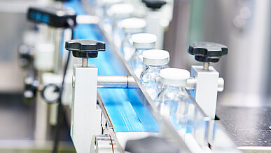 Vials in pharmaceutical production