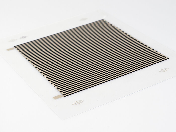 Heizfolie mit gedruckter Elektronik 