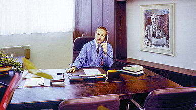 Generational change: Helmut Schreiner takes over the company in 1974