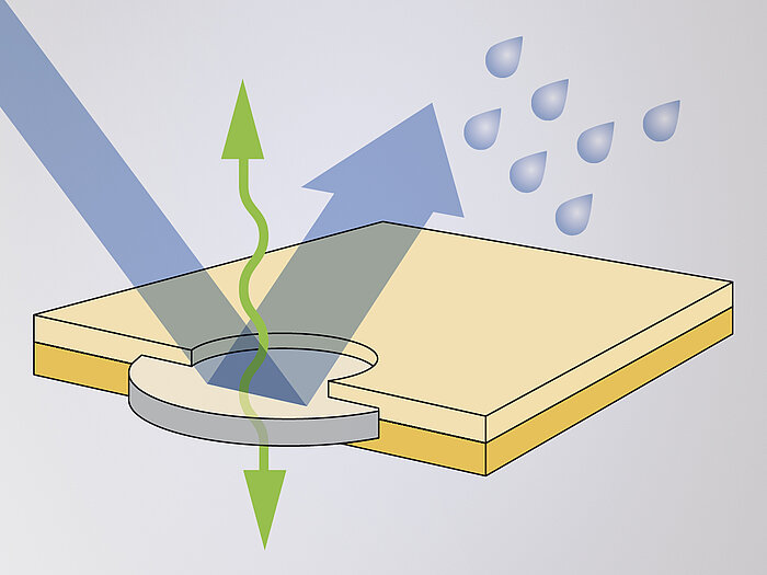 Venting elements are impermeable to water, but allow air exchange.