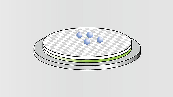 Water remains on membrane