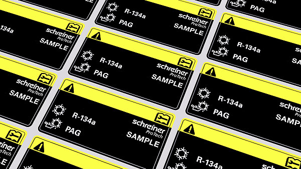 Marking solutions in the engine compartment